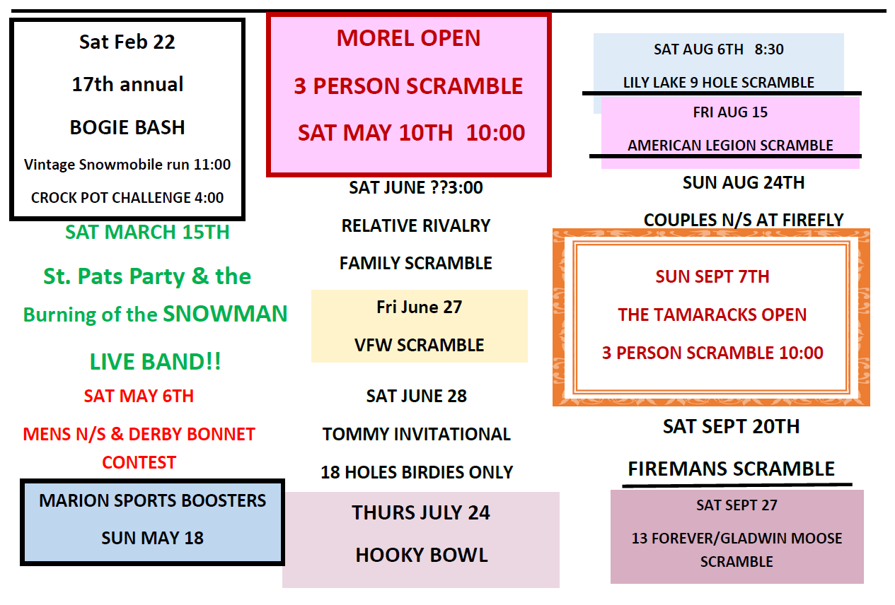 2025 Events calendar. Contact us to learn more.